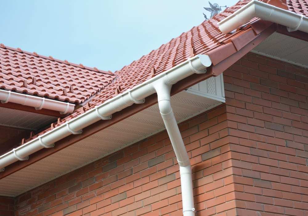 Close-up of fascia and soffit