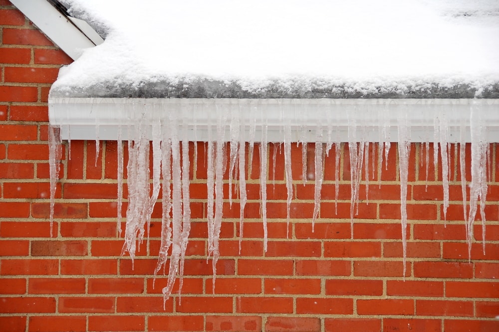 icicles hanging from roof