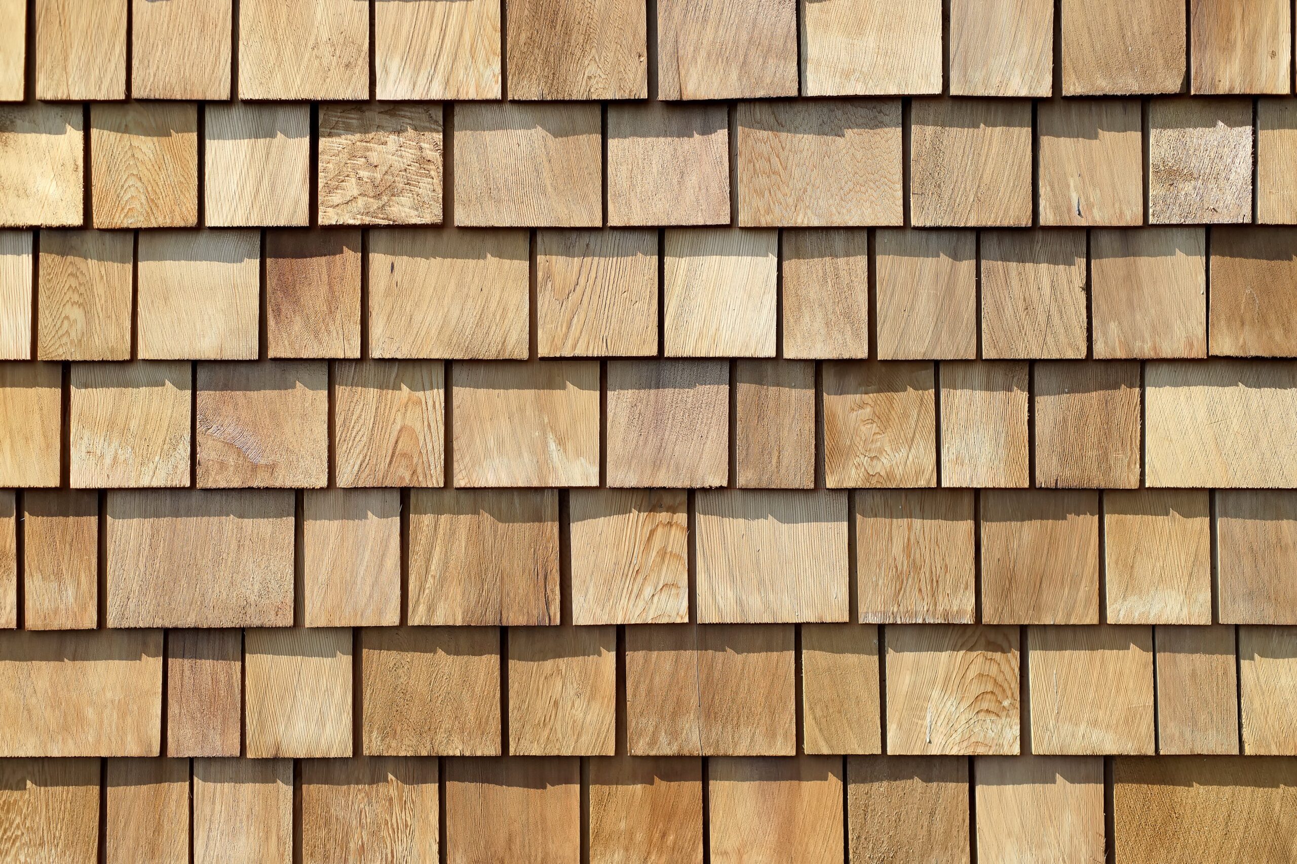 Wood roof shingles