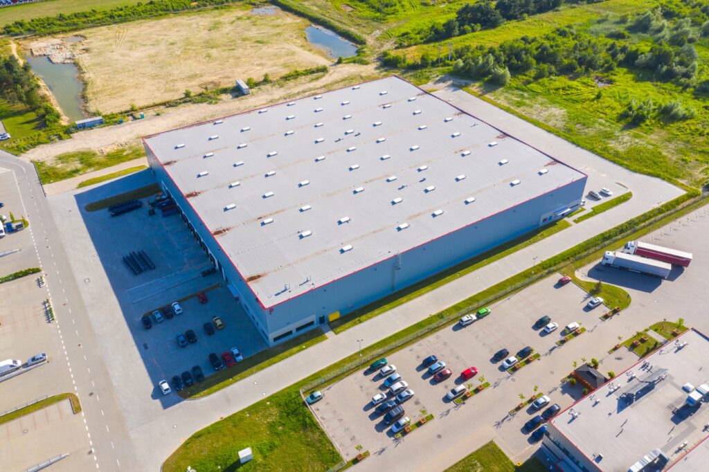 Large commercial roof